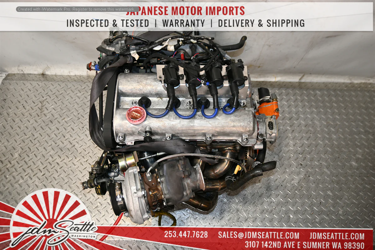 JDM 94-99 MIATA MX-5 1.6L B6 ENGINE WITH AFTERMARKET TURBO,PARTS W/5 SPEED RWD TRANSMISSION - Image 4