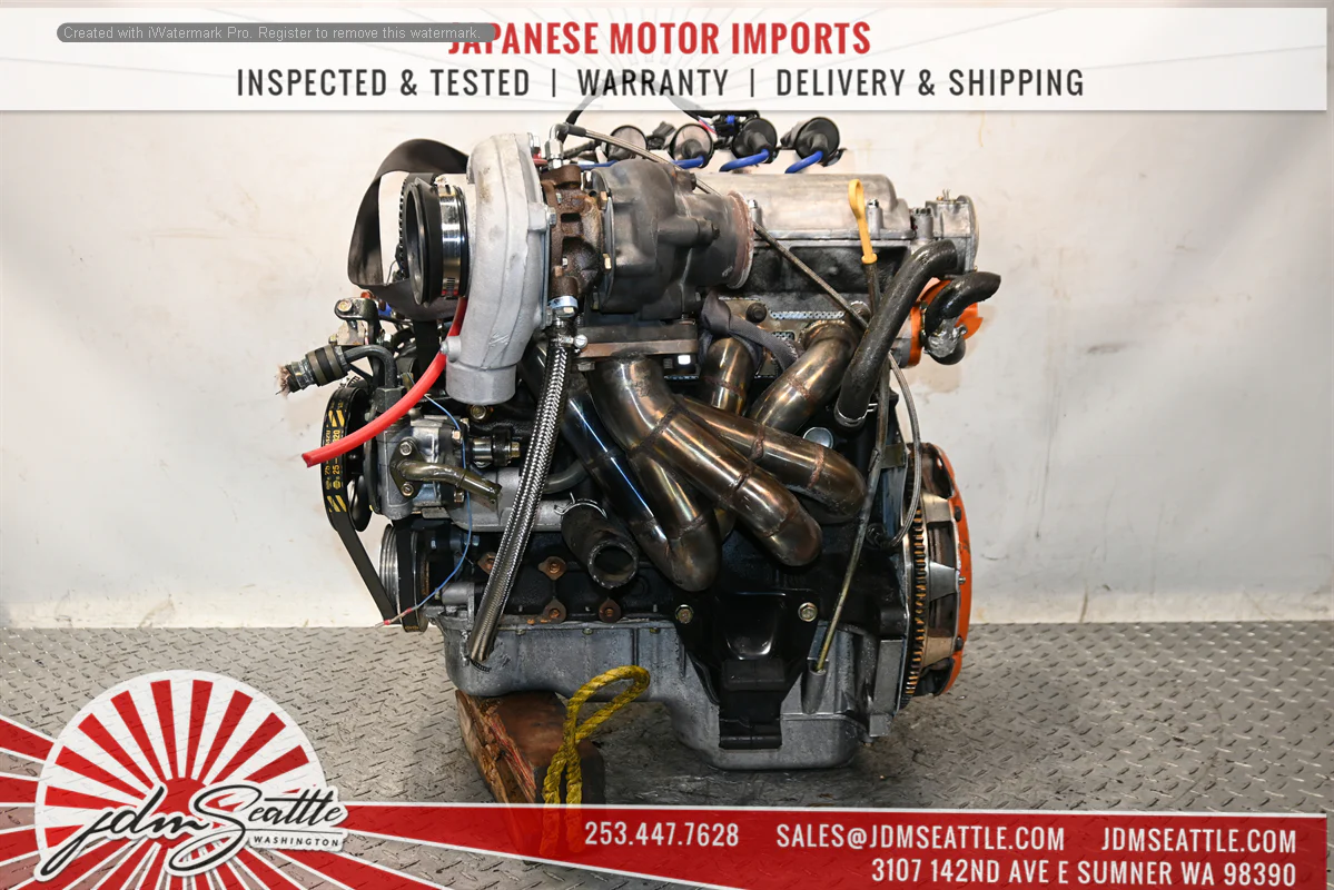 JDM 94-99 MIATA MX-5 1.6L B6 ENGINE WITH AFTERMARKET TURBO,PARTS W/5 SPEED RWD TRANSMISSION - Image 6
