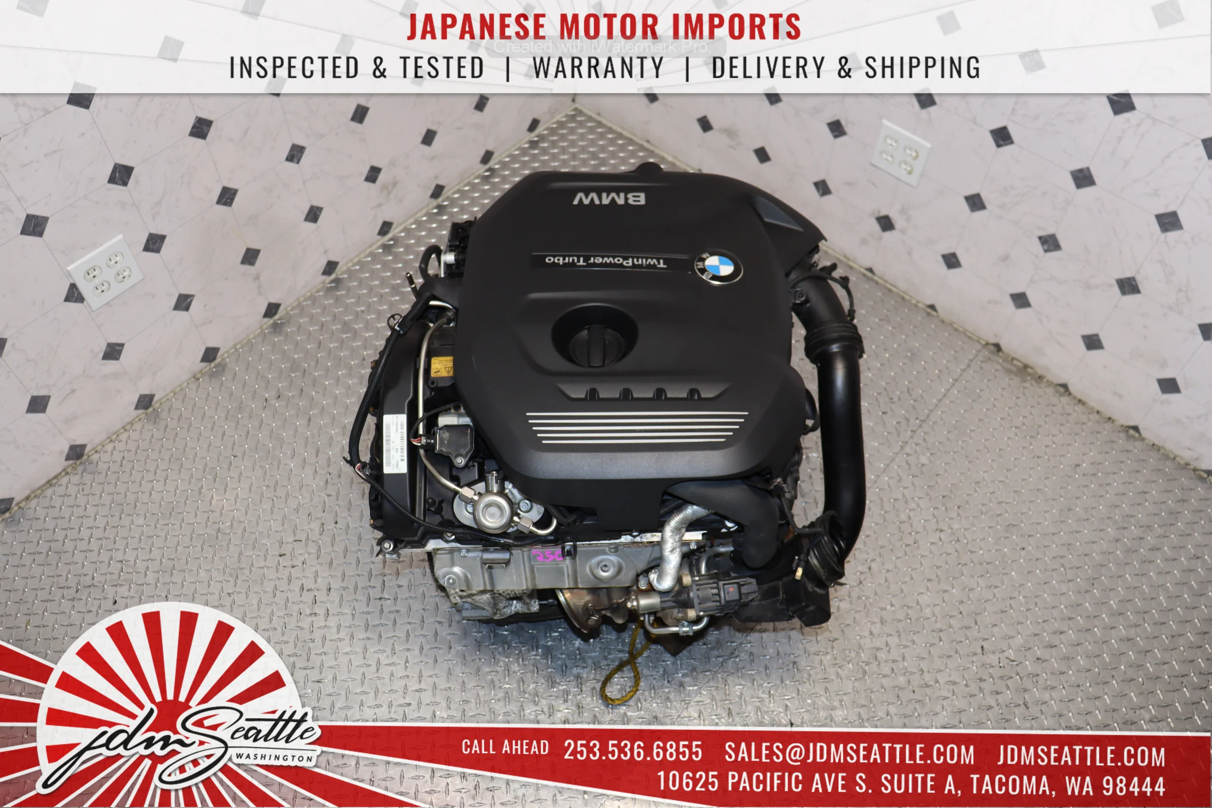 JDM B48B 2.0L RWD TURBO ENGINE 2013+ BMW 328i - Image 4