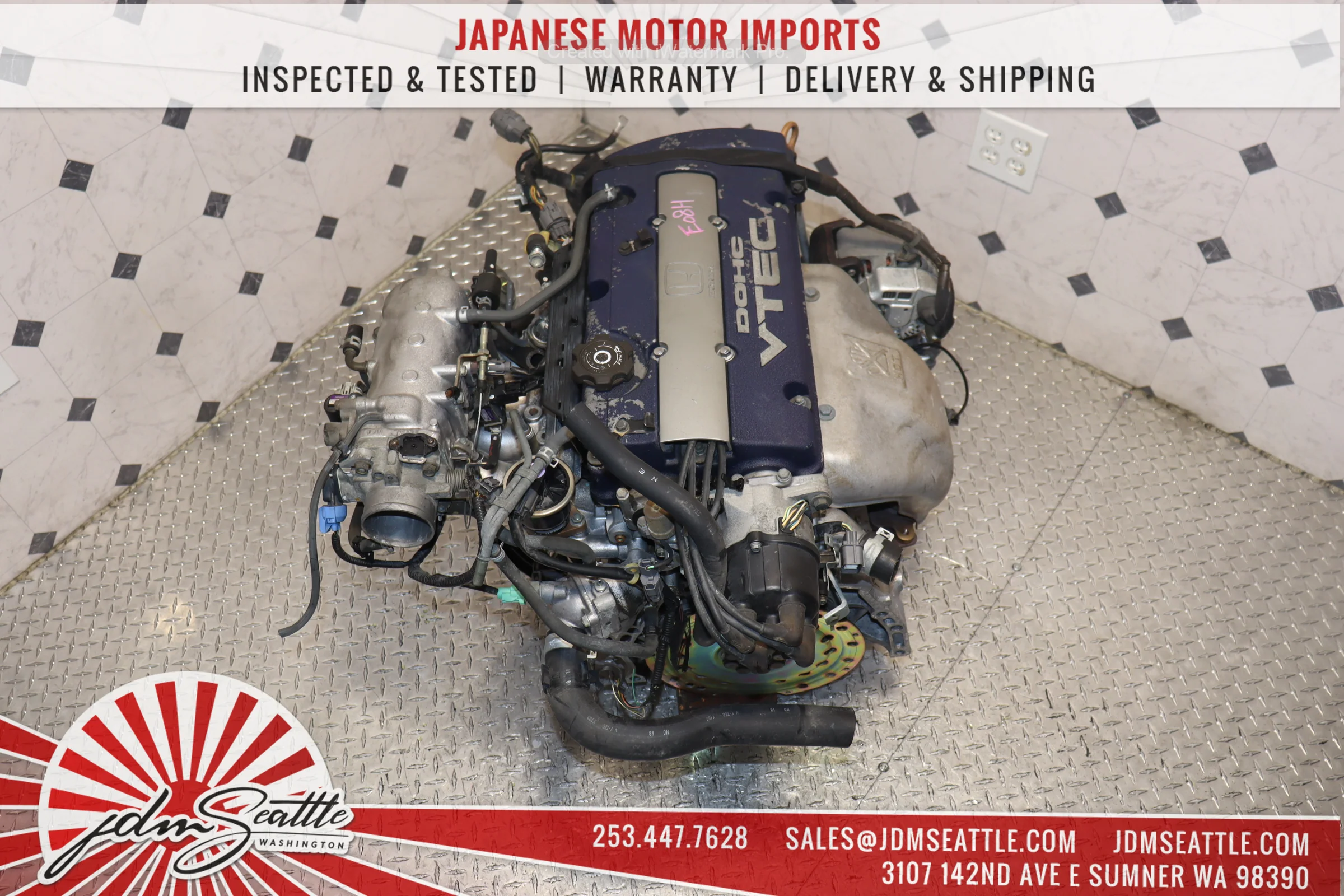 1998-2002 Honda Accord SiR / 1997-2001 Prelude JDM H23A "Blue Top" 2.3L DOHC VTEC Engine - Image 5