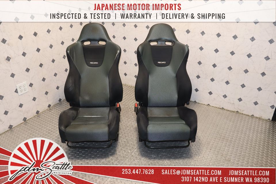 JDM Honda Accord Euro R CL7 Recaro Seats (Green, Front & Rear) - Image 6