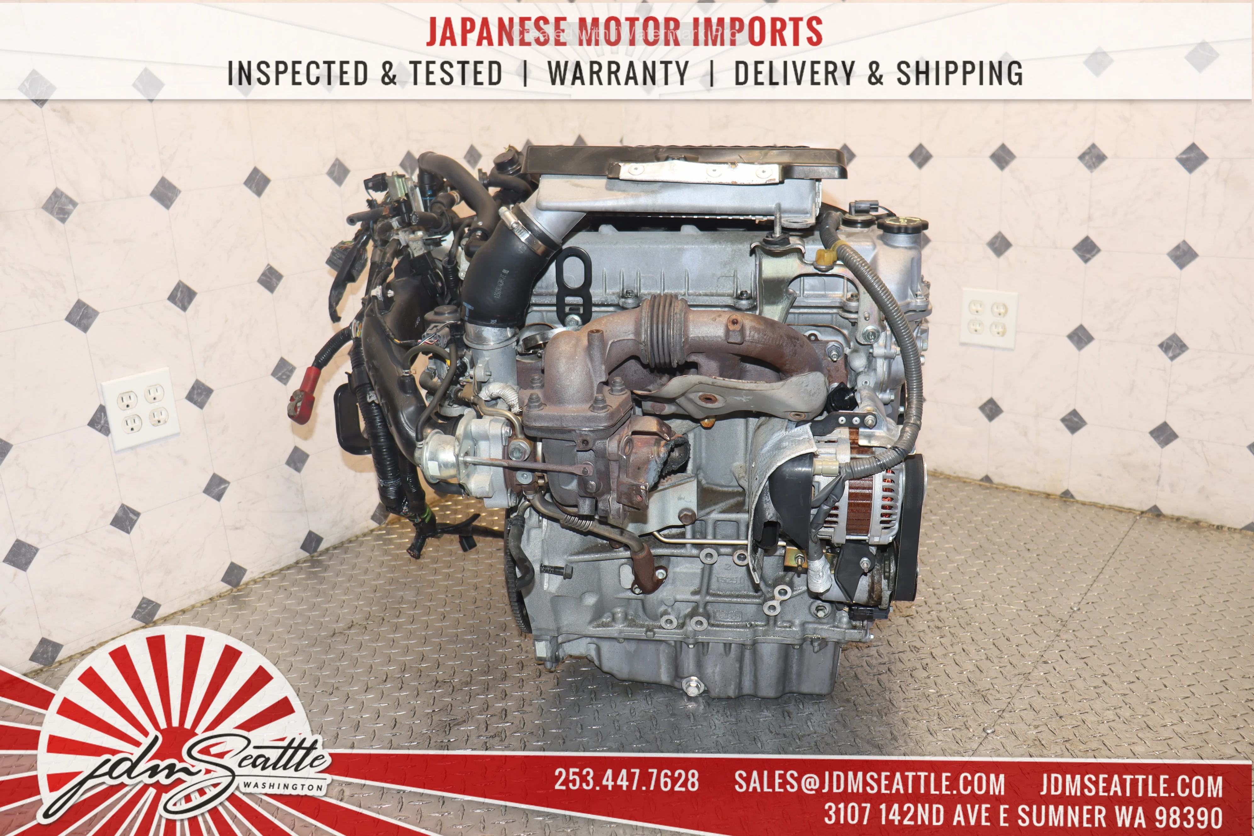 JDM L3-VDT MOTOR 2006 - 2012 MAZDASPEED 3 / CX-7 2.3L 4CYL TURBO ENGINE - Image 9