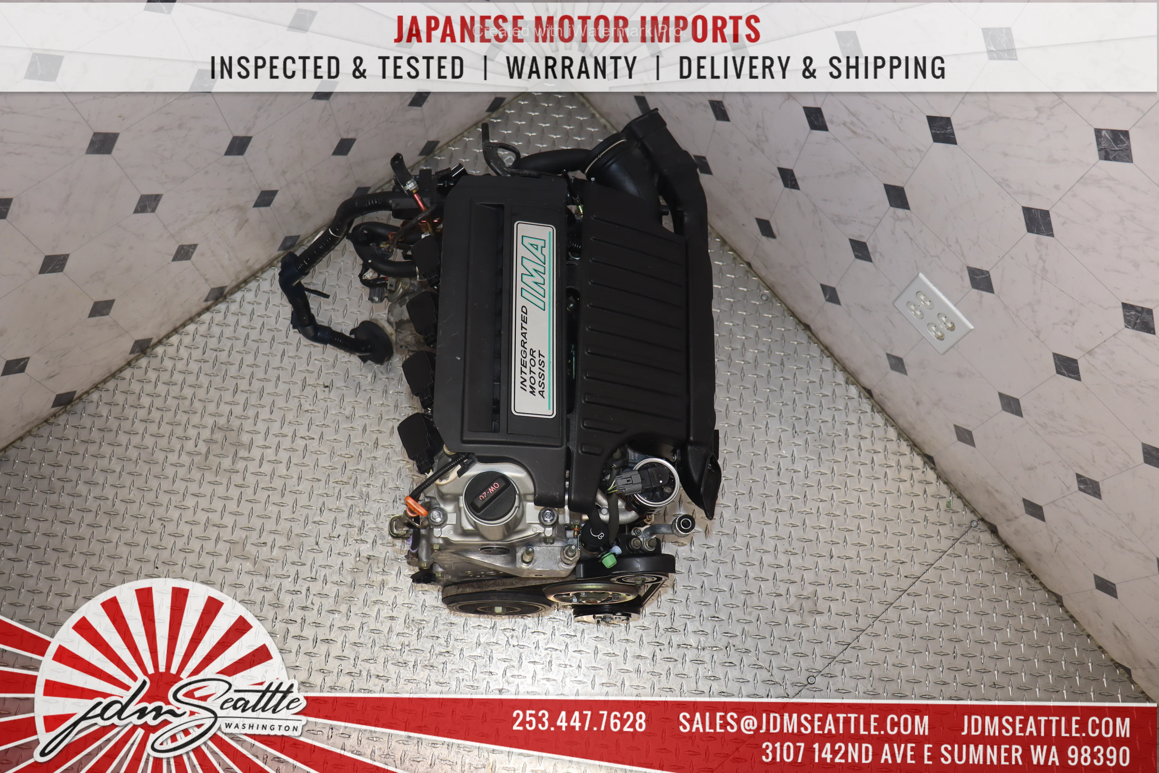JDM LDA1 MF3 2003 2004 2005 HONDA CIVIC 1.3L IMA HYBRID ENGINE - Image 4