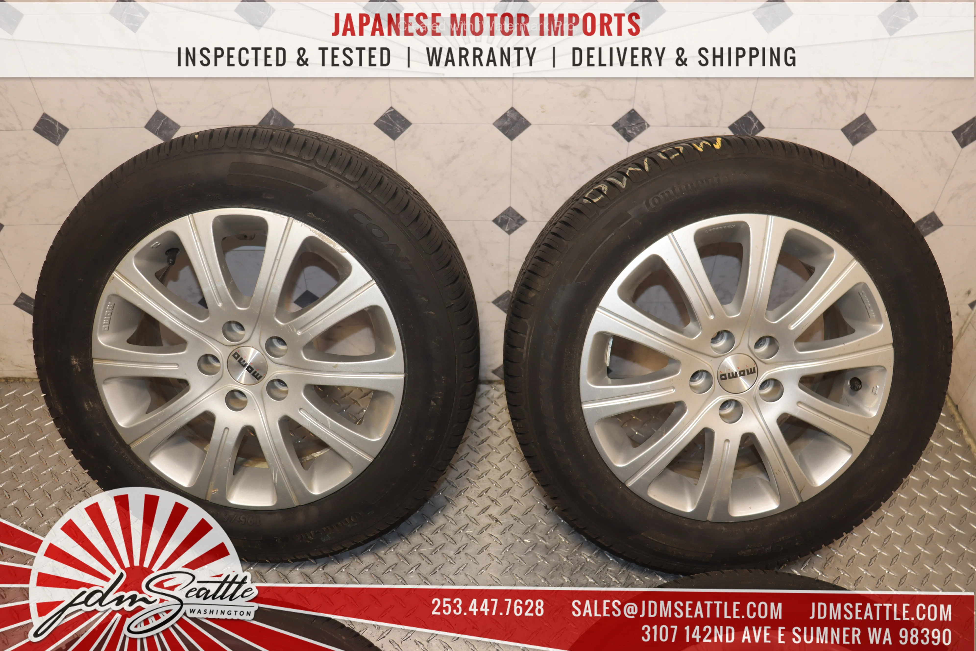 JDM MOMO WIN2 WHEELS SET OF 4 195/60R15 / 5X100 / 15X6.5 +35 - Image 2