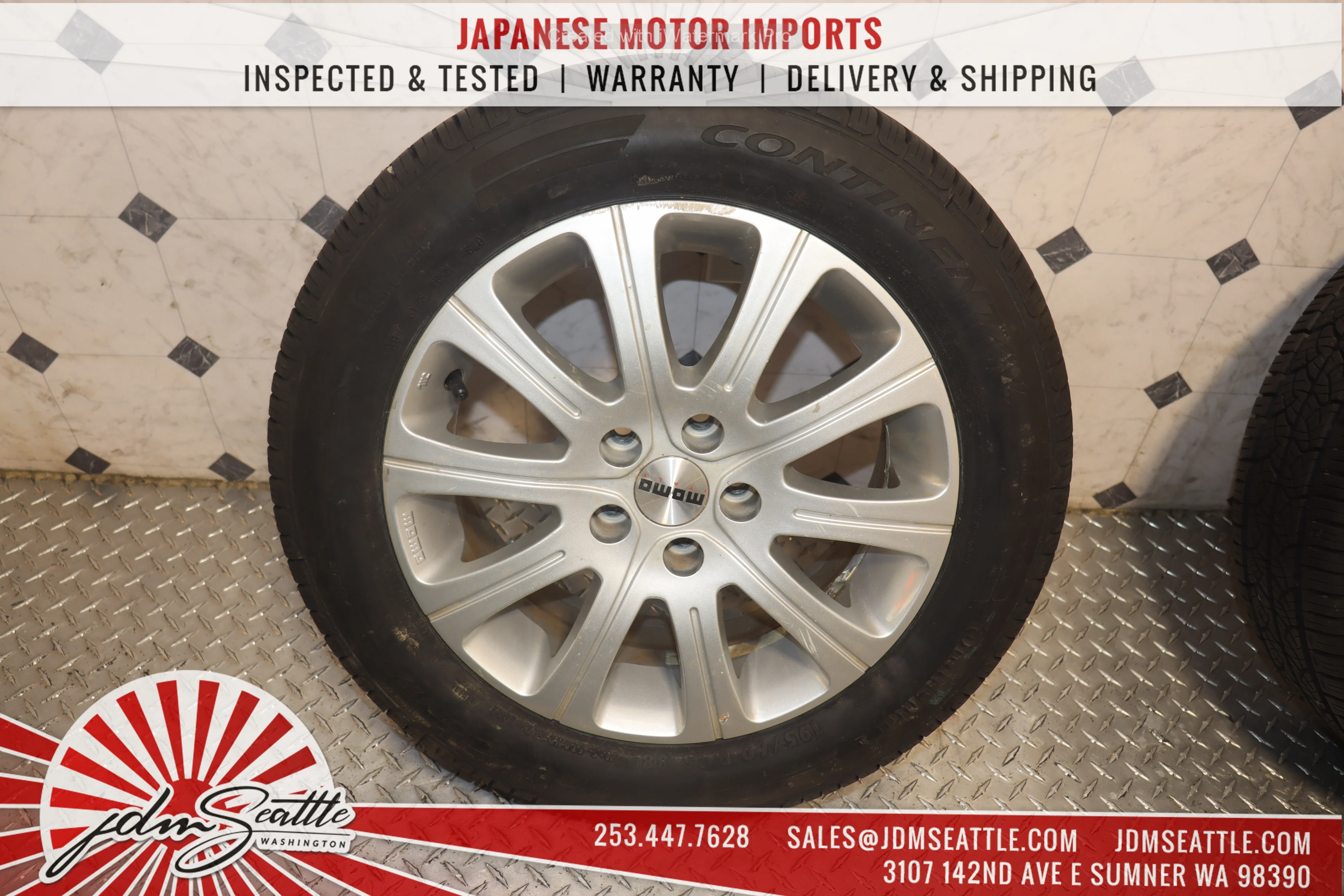 JDM MOMO WIN2 WHEELS SET OF 4 195/60R15 / 5X100 / 15X6.5 +35 - Image 6