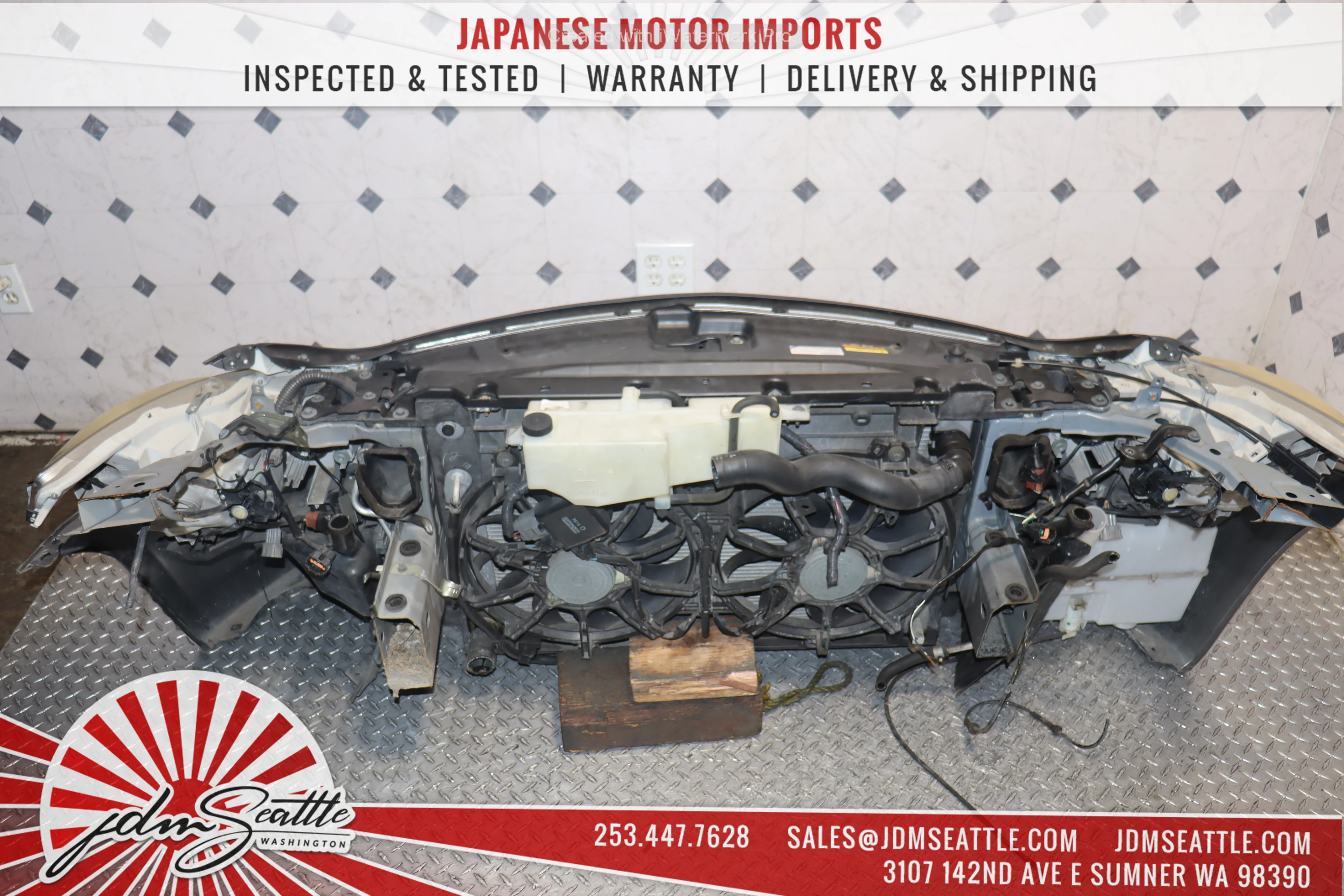 JDM NISSAN SKYLINE 350GT / 2007 2008 INFINITI G35 / 2009 INFINITI G37 SEDAN COMPLETE FRONT END NOSE CUT CONVERSION - Image 10