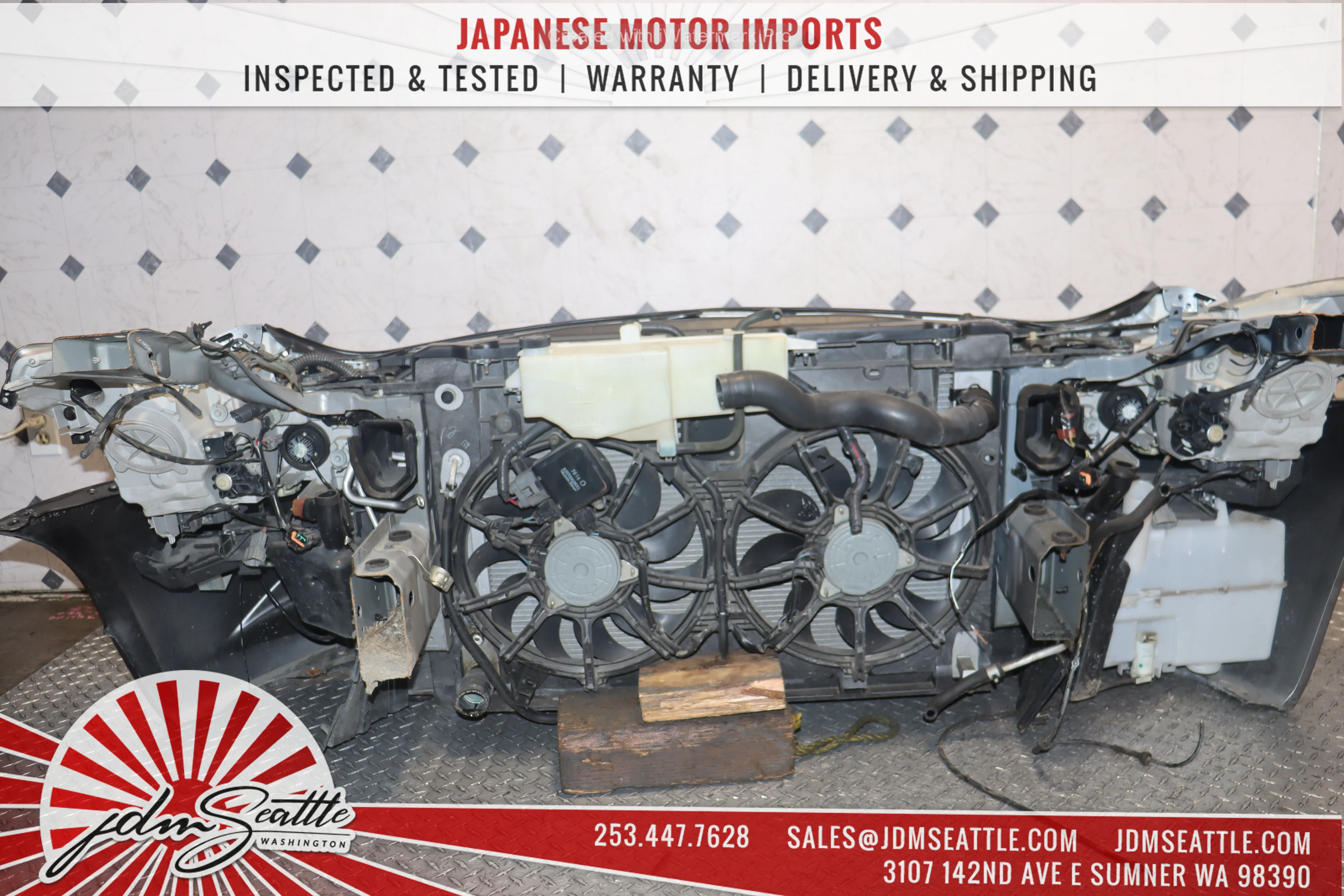 JDM NISSAN SKYLINE 350GT / 2007 2008 INFINITI G35 / 2009 INFINITI G37 SEDAN COMPLETE FRONT END NOSE CUT CONVERSION - Image 11