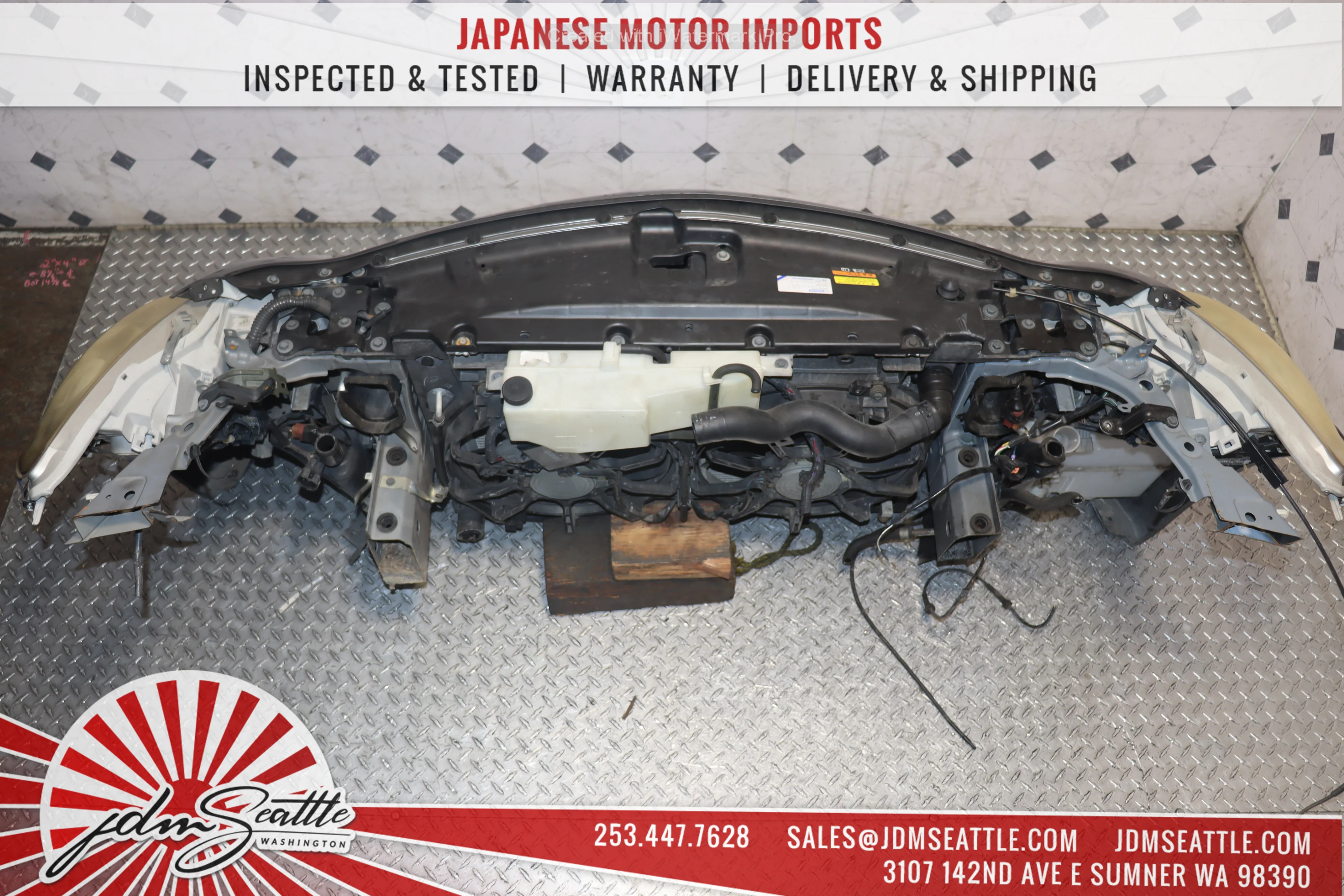JDM NISSAN SKYLINE 350GT / 2007 2008 INFINITI G35 / 2009 INFINITI G37 SEDAN COMPLETE FRONT END NOSE CUT CONVERSION - Image 9