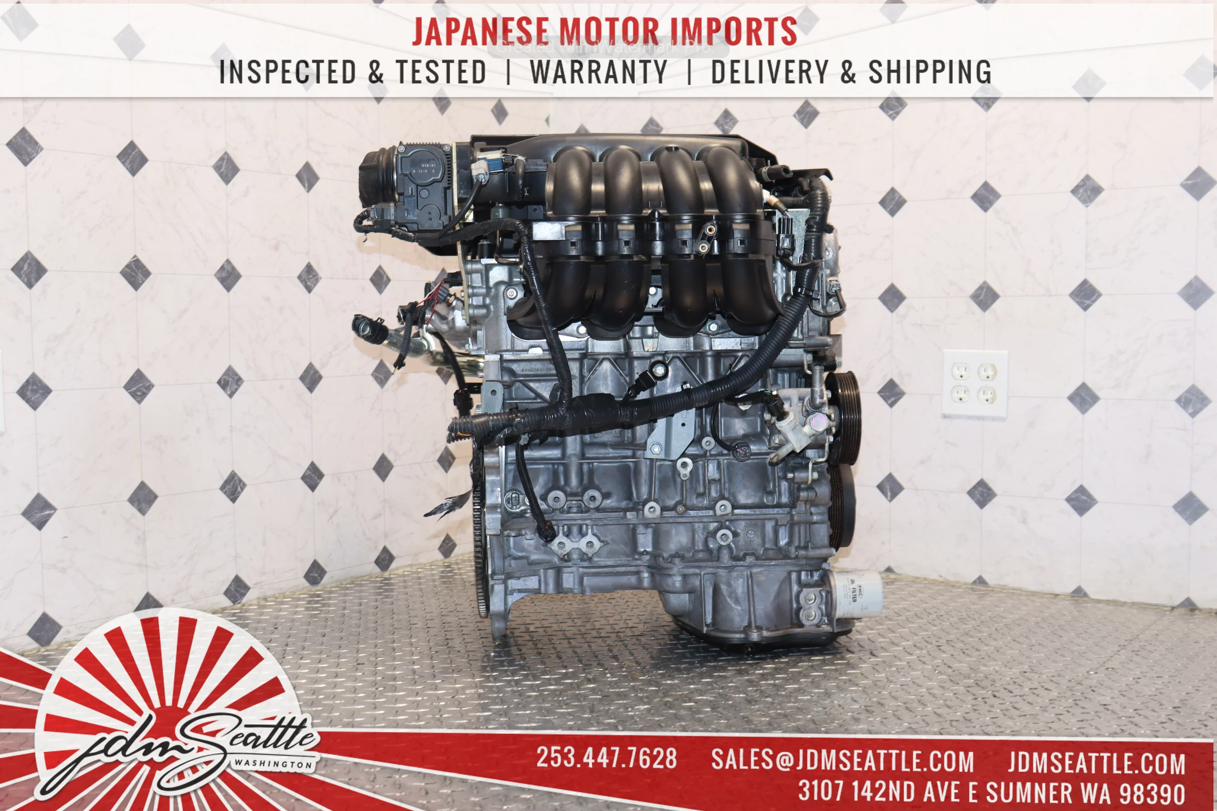 JDM QR25DE 2.5L DOHC ENGINE 2002-2006 NISSAN ALTIMA SENTRA SER QR25 MOTOR - Image 9