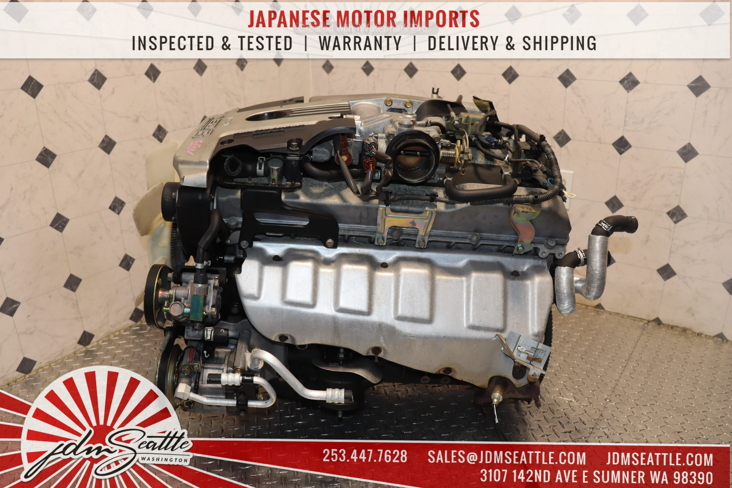 JDM R34 NISSAN SKYLINE RB25DE ENGINE 2.5L DOHC NEO 6 RWD N/A MOTOR - Image 13