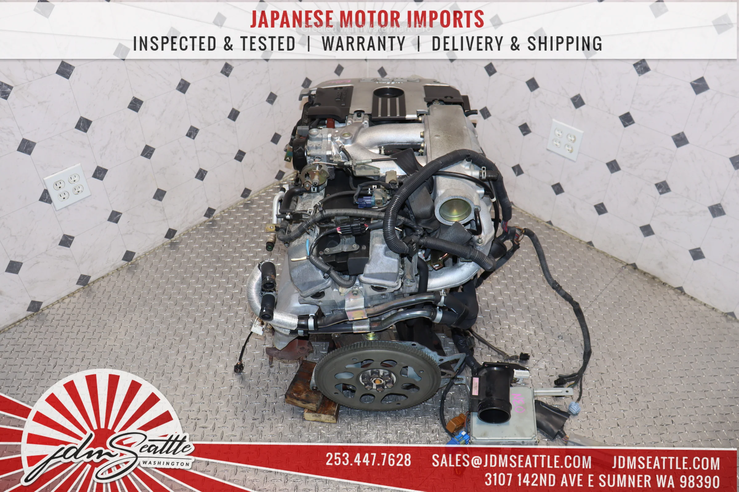 JDM R34 NISSAN SKYLINE RB25DE ENGINE 2.5L DOHC NEO 6 RWD N/A MOTOR - Image 6