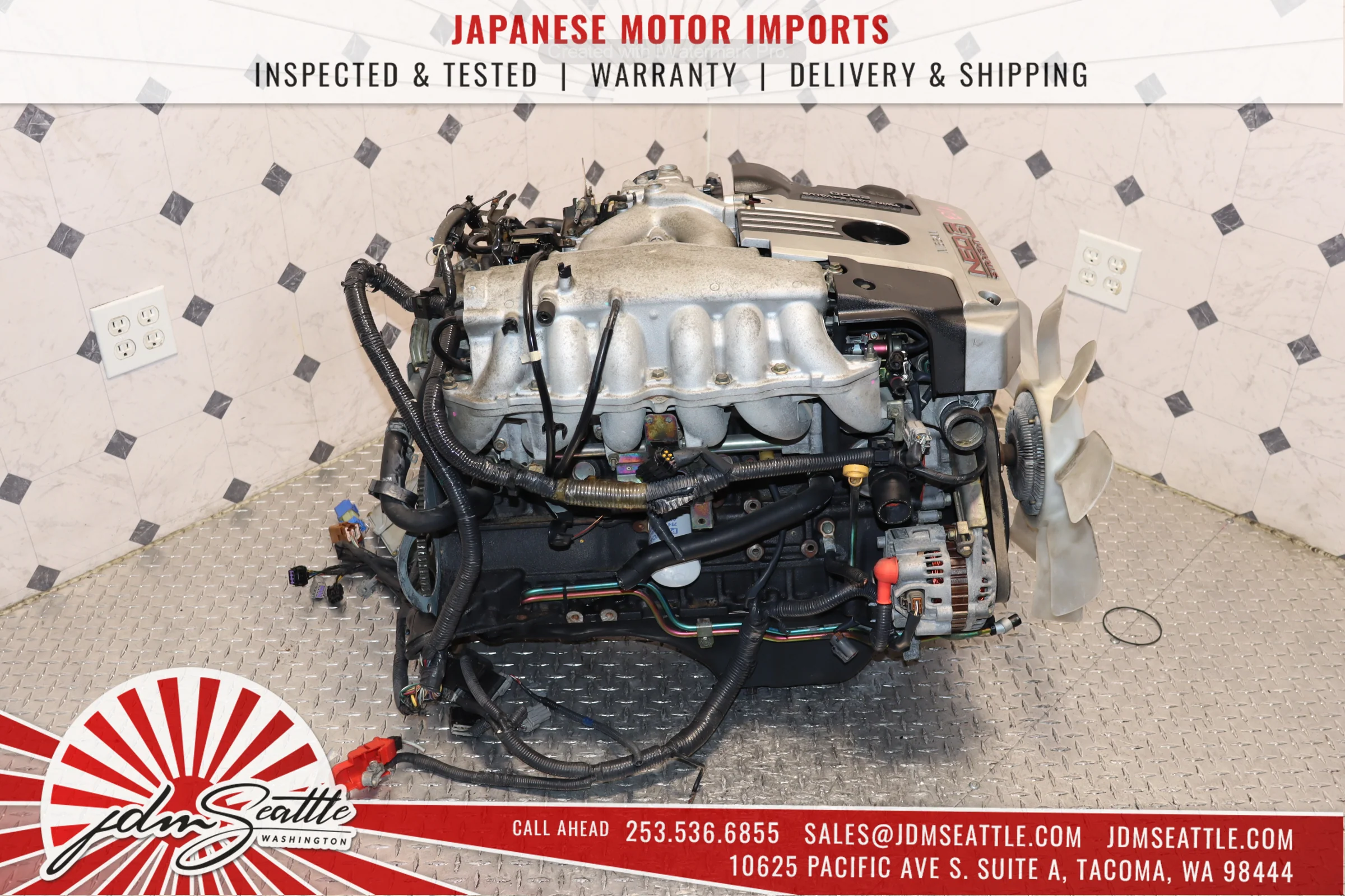 JDM R34 NISSAN SKYLINE RB25DE ENGINE 2.5L DOHC NEO 6 RWD N/A MOTOR - Image 13