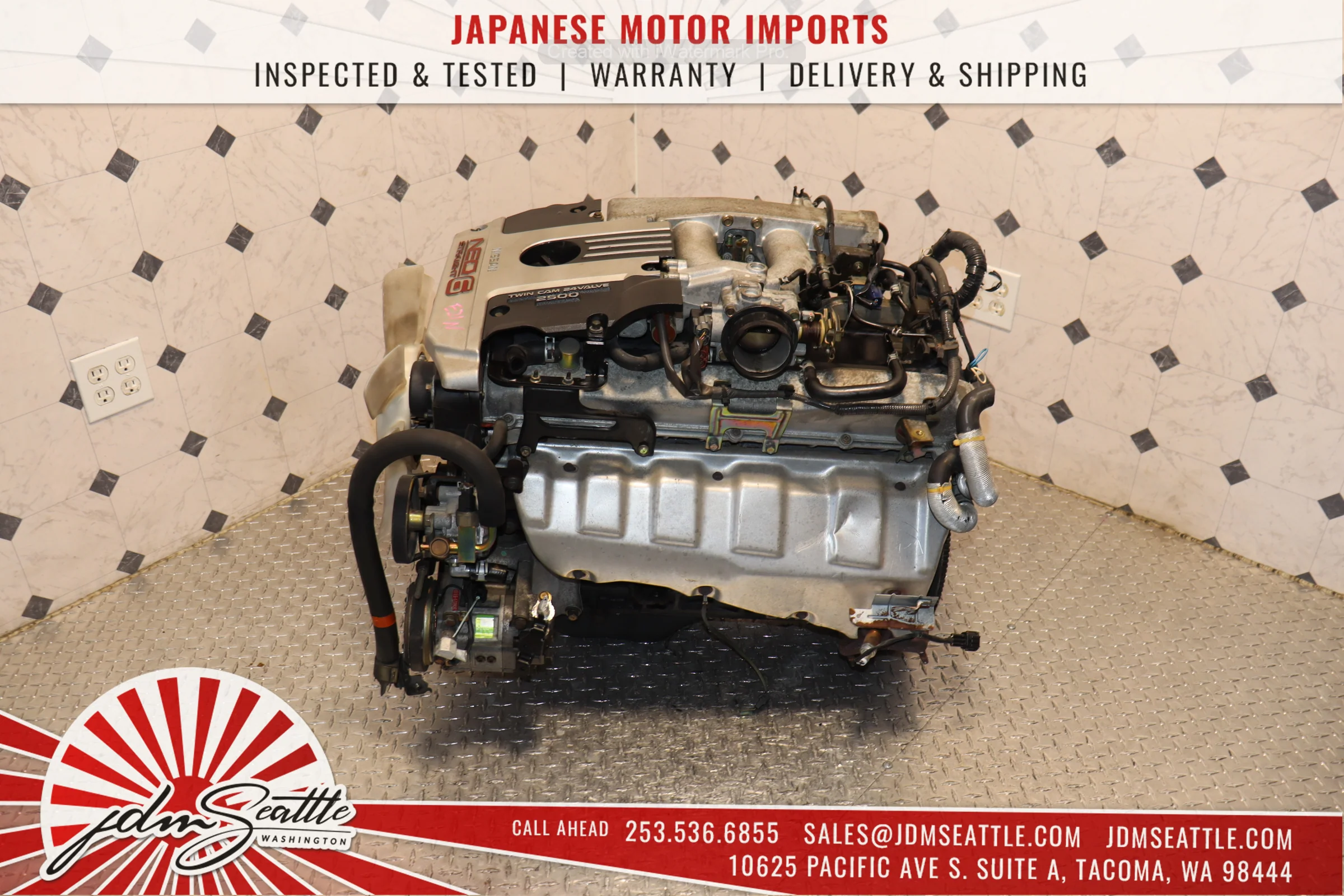 JDM R34 NISSAN SKYLINE RB25DE ENGINE 2.5L DOHC NEO 6 RWD N/A MOTOR - Image 7
