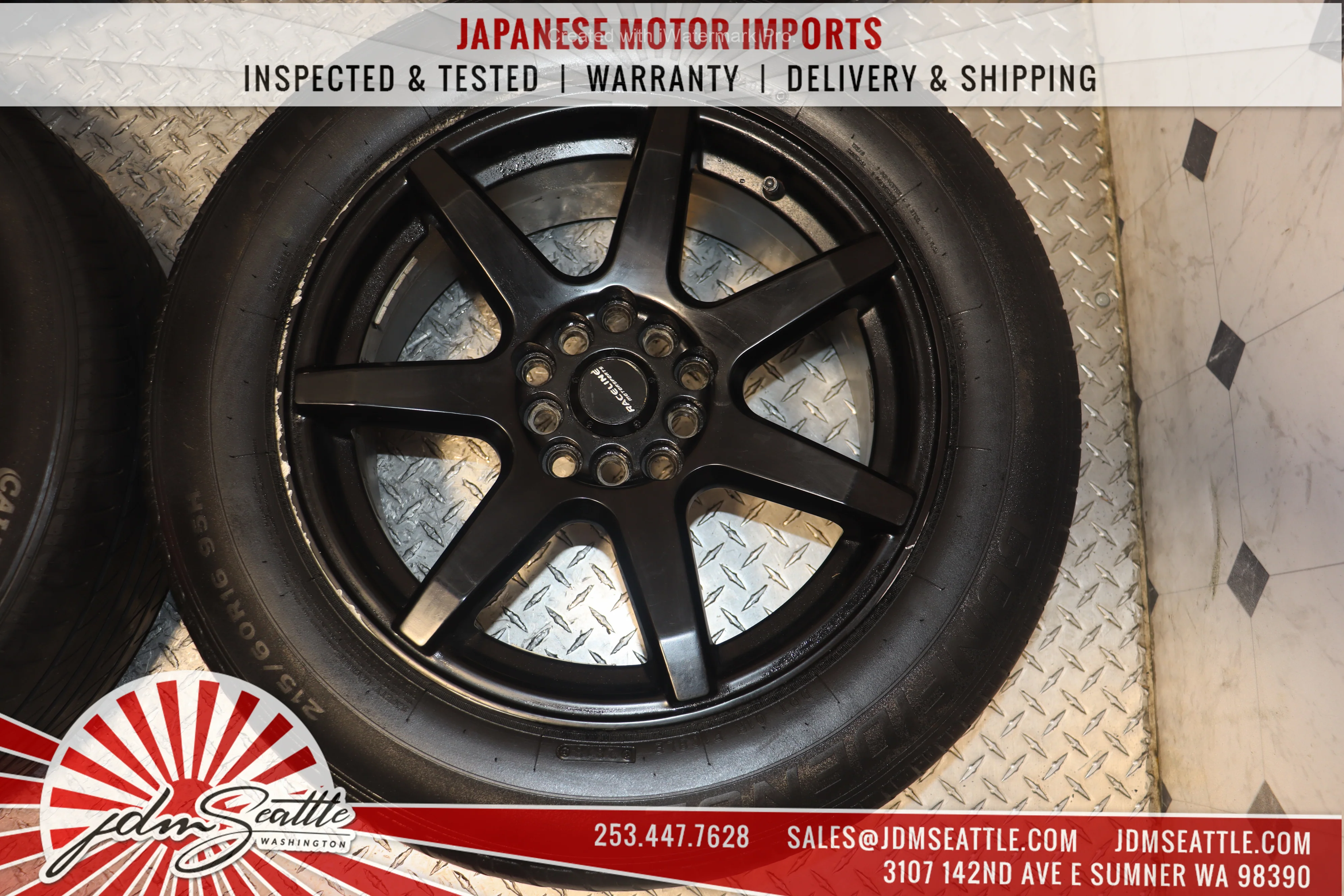 JDM RACELINE 131B EVO SET OF 4 WHEELS RIMS ONLY TIRES ARE INCLUDED - Image 4