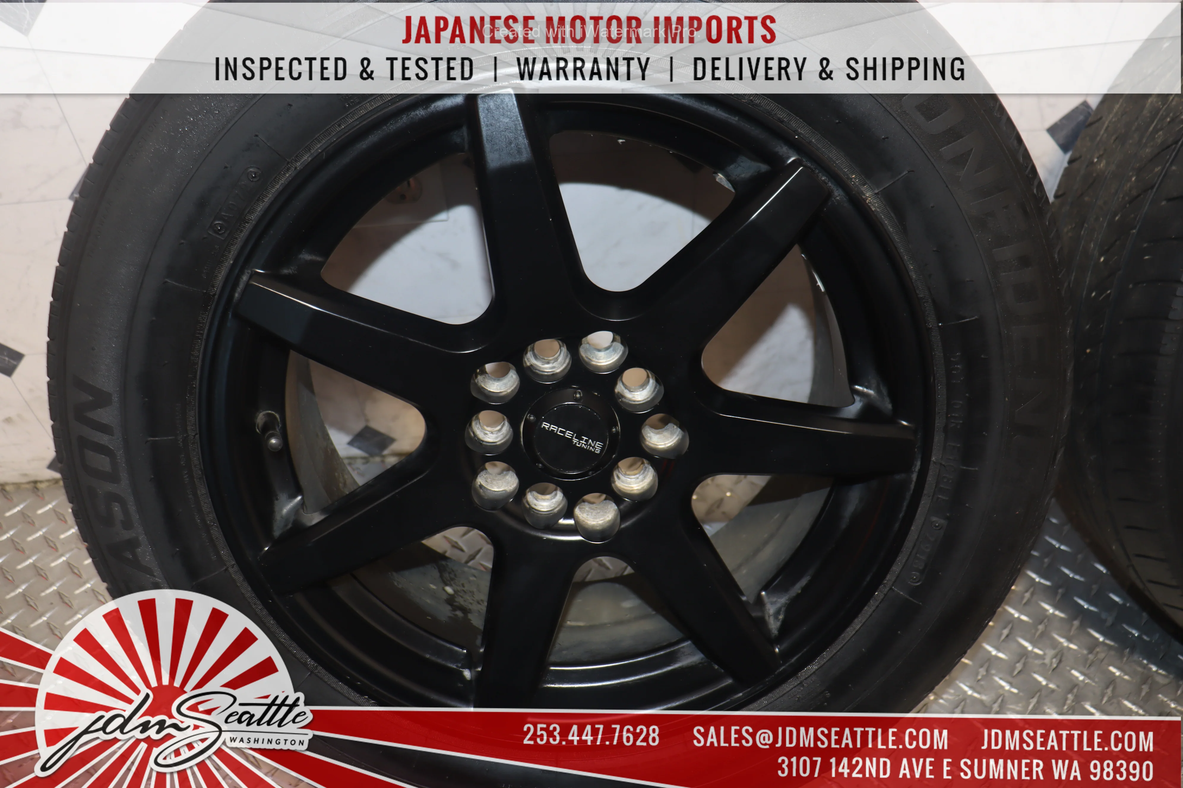 JDM RACELINE 131B EVO SET OF 4 WHEELS RIMS ONLY TIRES ARE INCLUDED - Image 6