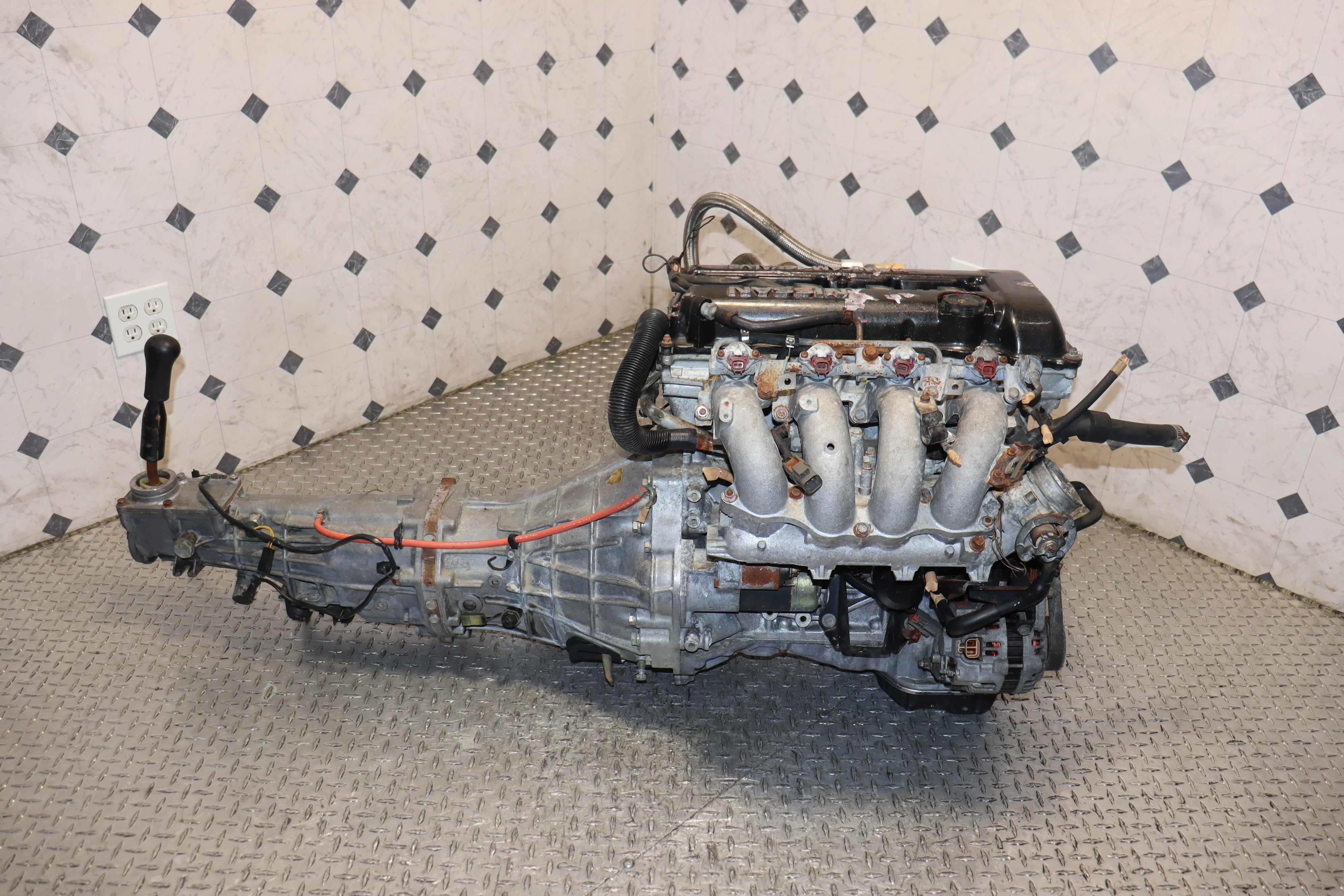 Nissan Silvia S13 SR20DET Red Top 2.0L Turbo Engine & 5 Speed Manual RWD Transmission Swap JDM - Image 9