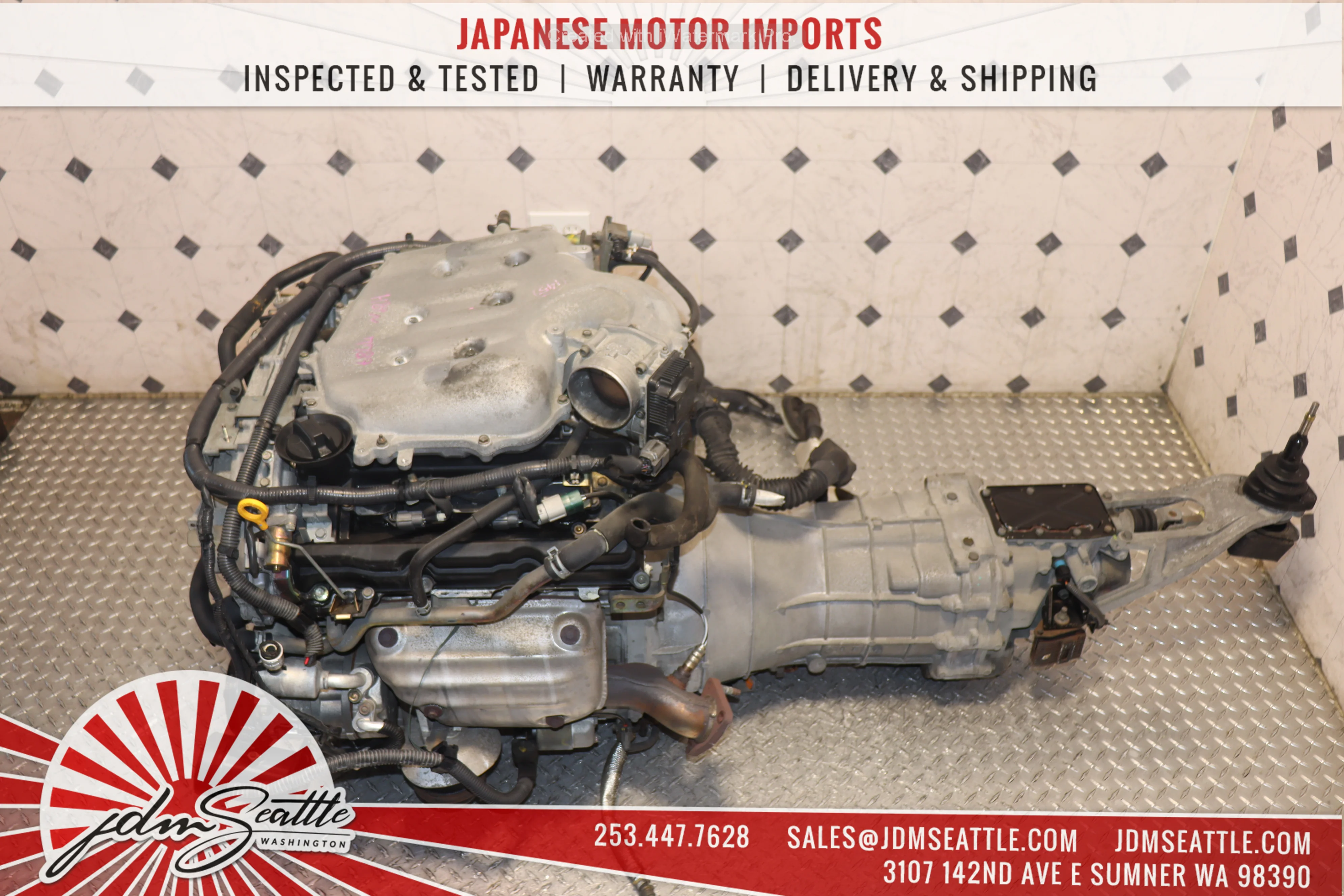 2003-2005 Nissan 350Z & Infiniti G35 JDM VQ35DE 3.5L Engine & 6-Speed CD01 Transmission Swap - Image 8
