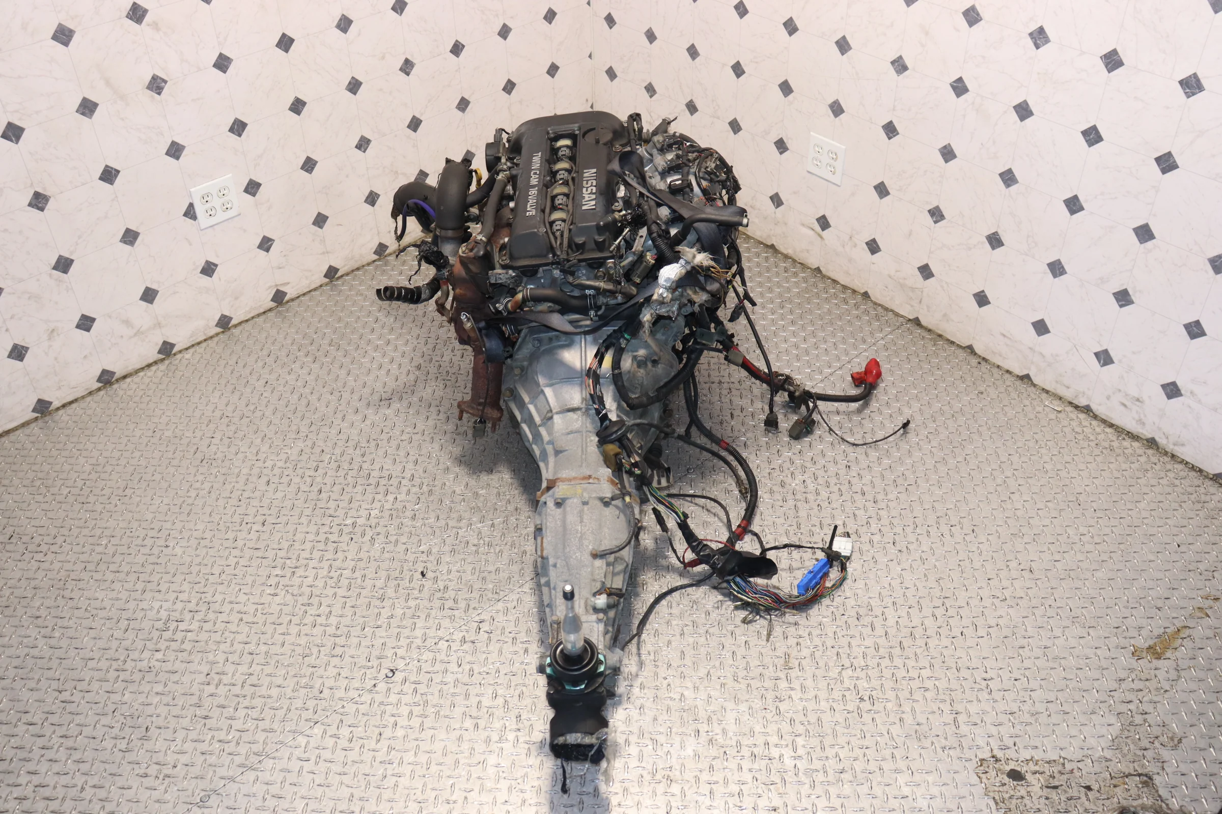 Nissan Silvia S13 SR20DET Blacktop 2.0L Turbo Engine & 5 Speed Manual RWD Transmission Swap JDM - Image 5