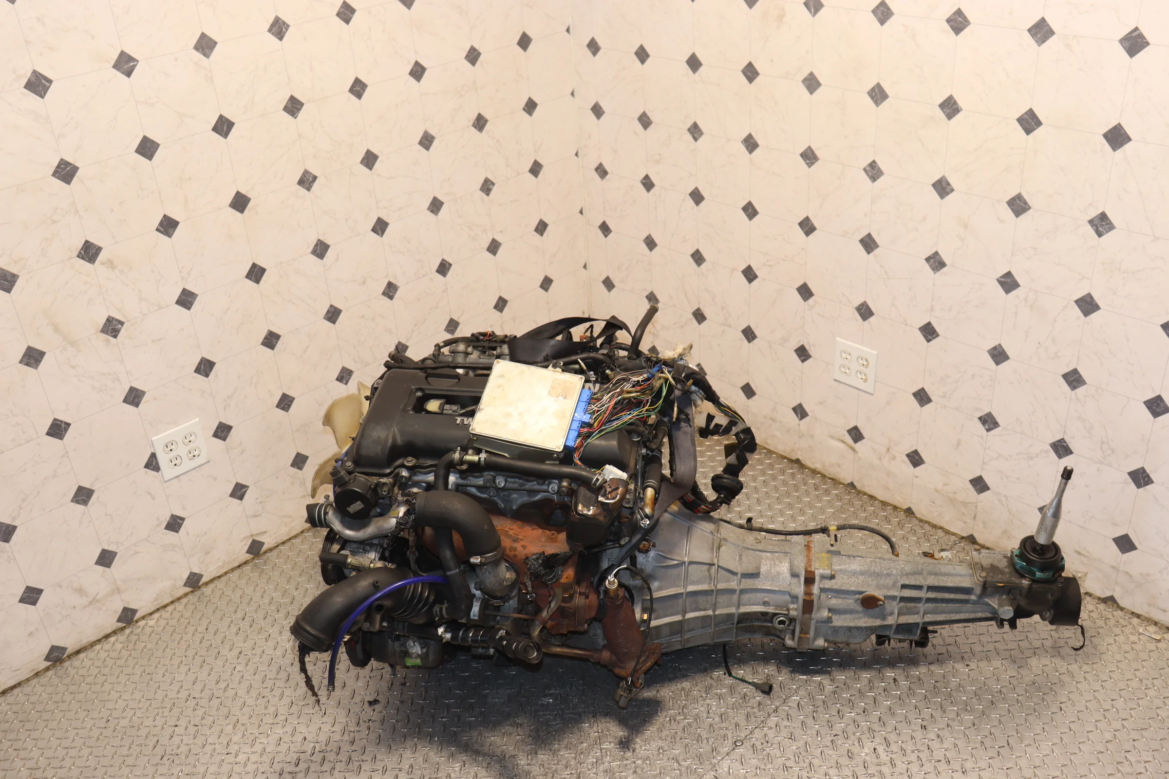 Nissan Silvia S13 SR20DET Blacktop 2.0L Turbo Engine & 5 Speed Manual RWD Transmission Swap JDM - Image 7